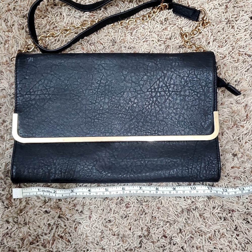 Larger black crossbody/clutch